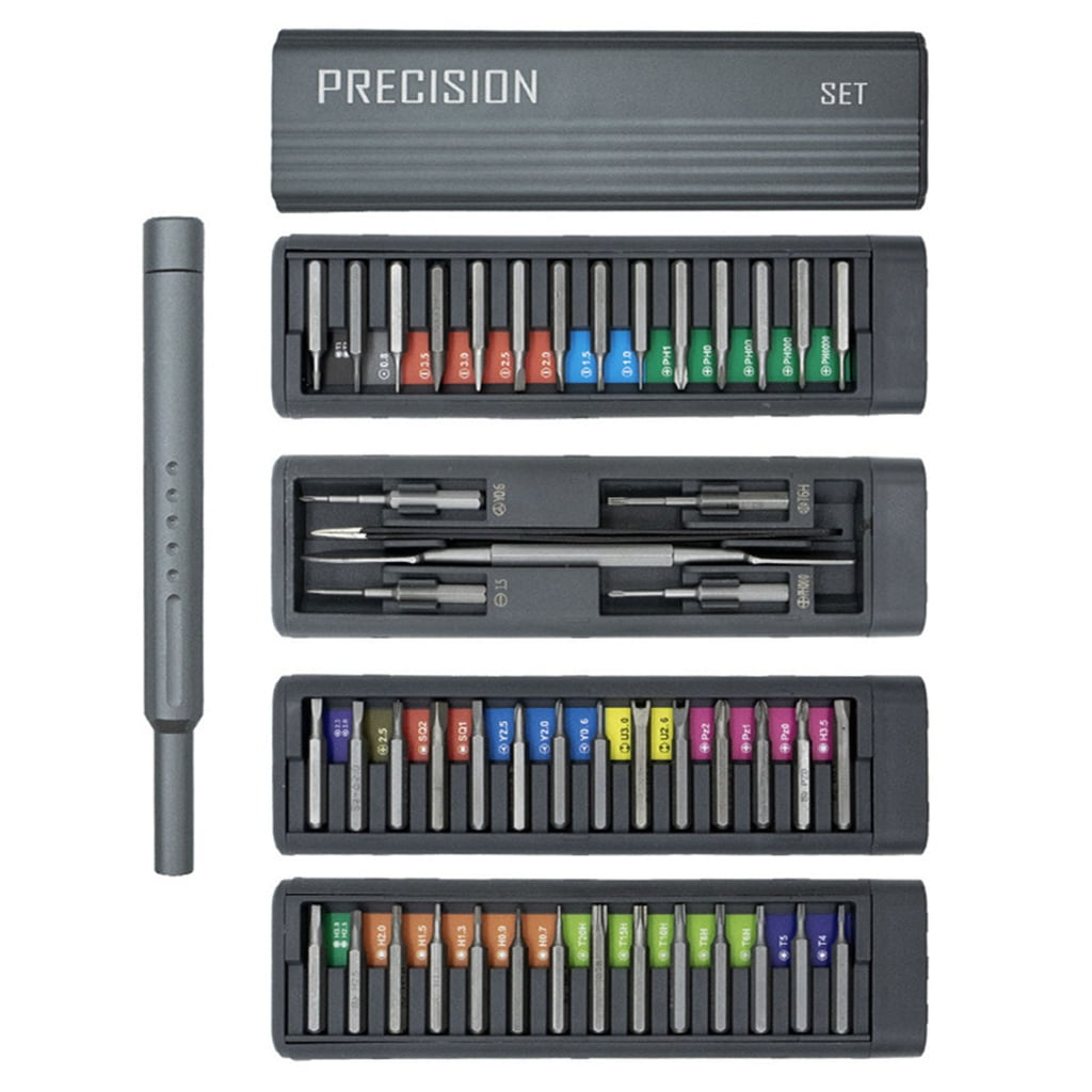 Multipurpose 49 Piece Precisions Screwdriver Kit with Convenient Storage Box Small Magnetic Electronic Repair Tools Set