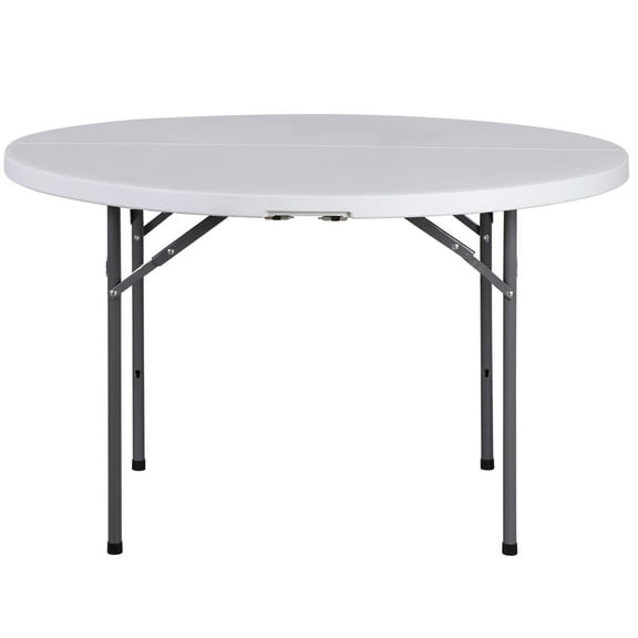 Multipurpose 4ft Round Card Table Garden Yard Beach Indoor Home Lunch Dinner