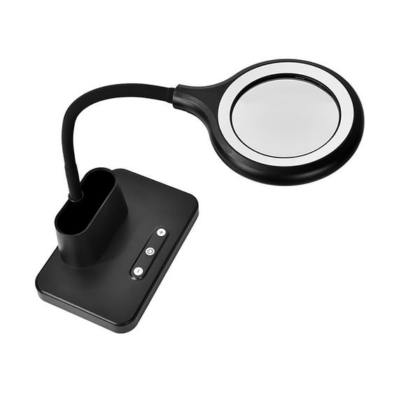 Multipurpose 5 Times Magnification Desk Lamp Magnifier With Three Light Setting And USB Charging for Crafts & Reading