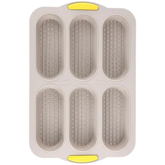 Multipurpose 6 Unit Silicone Hot Dog Pan Perfect for Baking and Family Event