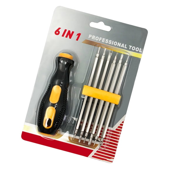 Multipurpose 6 in 1 Double Head Screwdriver Tool Set for Appliance Electronics Repair and Craft Enthusiasts