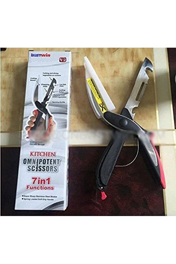 Multipurpose 7 in 1 Kitchen Scissor Food Chopper Slicer Vegetable Chopper Kitchen Knife