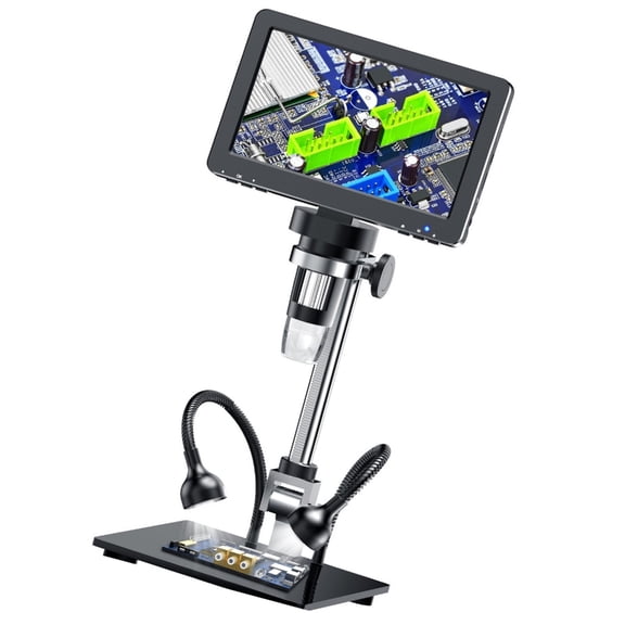 Multipurpose 7Inch LCD Digital Microscope for Educational and Industrial Use with 1200X Magnification Capability