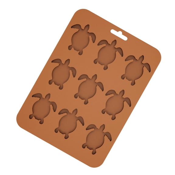 Multipurpose 9 Cavity Turtles Shape Ice Mold Silicone Chocolate Mould For Dessert Baking And Party Use