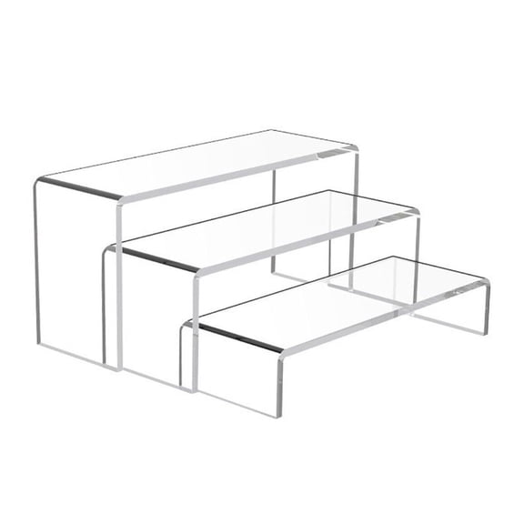 Multipurpose Acrylic Risers Clear Display Platforms Elegant Display Risers Quick Installation for Boutiques & Exhibits
