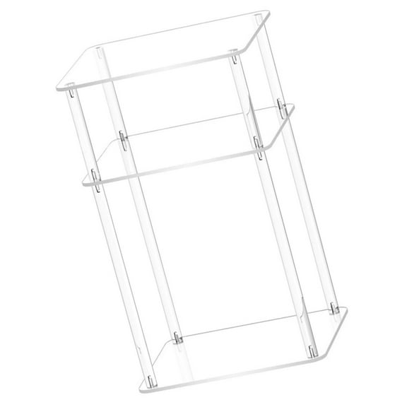 Multipurpose Acrylic Square Table with 3 Layer for Students and Adults