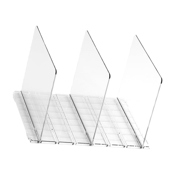 Multipurpose Adjustable Sturdy Plastic Shelf Dividers Accessory for Closet Organization Clear Storage Separator