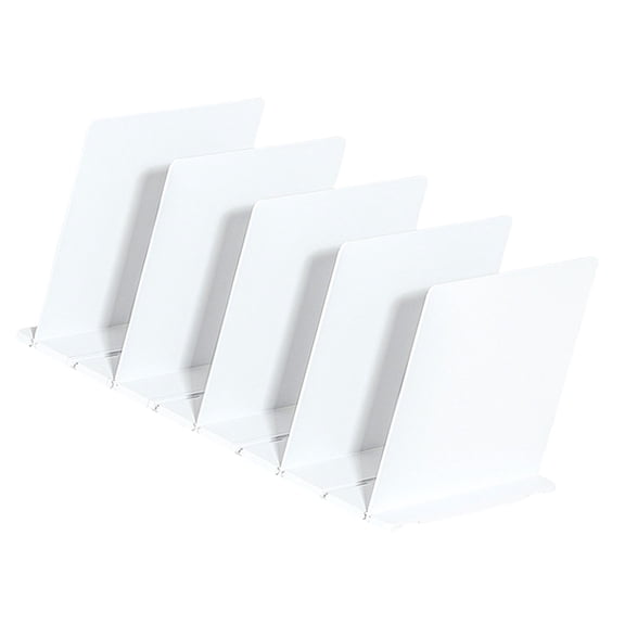 Multipurpose Adjustable Sturdy Plastic Shelf Dividers Accessory for Closet Organization Clear Storage Separator