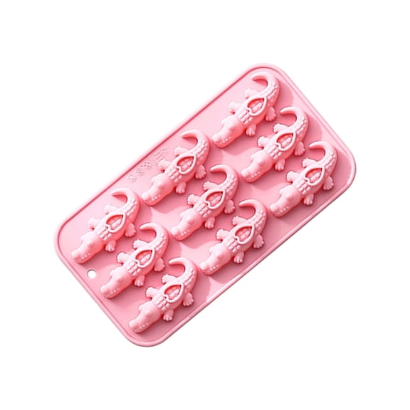 Multipurpose Alligators Silicone Mold Set 9 Cavities Perfect For Chocolate Soap Creation Kitchen Dessert Mould