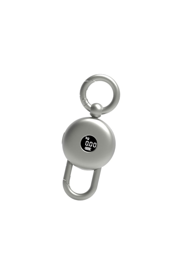 Multipurpose Alloy Keychain with Clear Display Type C Charging Electronic Weighing Device Pendant Keyring Accessories