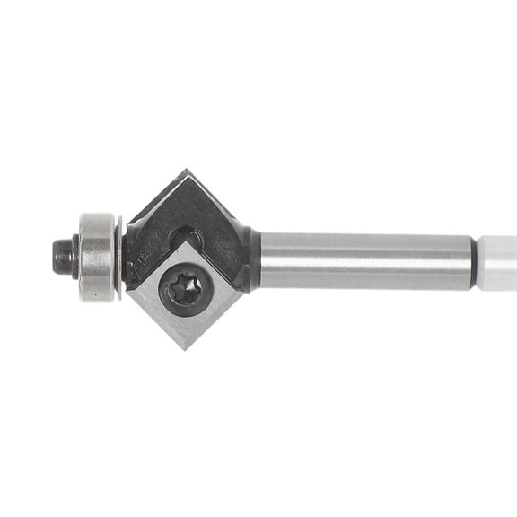 Multipurpose Alloy Router Bit With Angled Cutting Brims Chamfering Tool For Beveling And Woodworking Projects