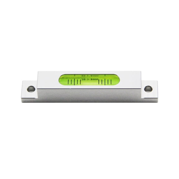 Multipurpose Aluminum Alloy Bubble Leveler 90x15x15mm With Night Glowing Vials Perfect For Carpentry Maintenance Tasks