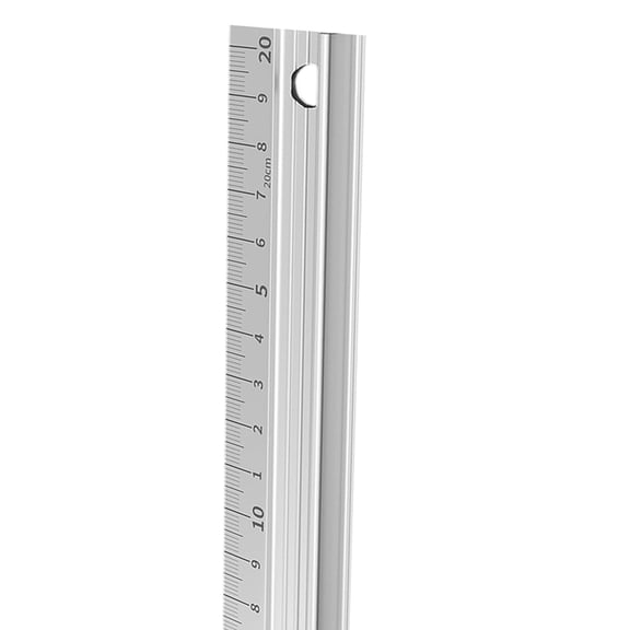 Multipurpose Aluminum Scale Ruler with Safe Corners Anti Slip Base Architectural Drawing Ruler for Technical Drafting