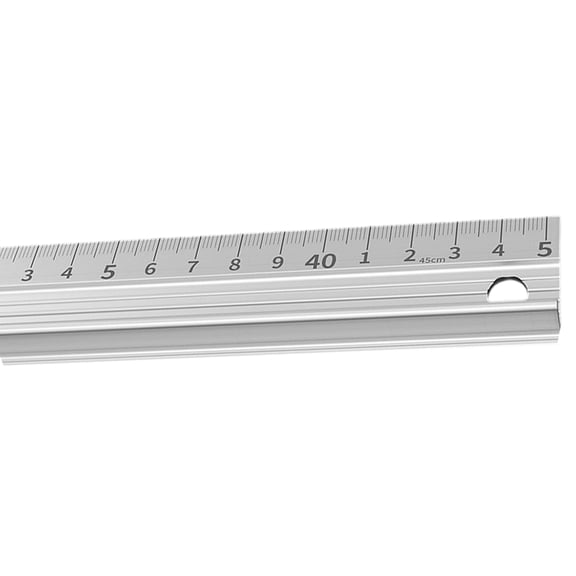 Multipurpose Aluminum Scale Ruler with Safe Corners Anti Slip Base Architectural Drawing Ruler for Technical Drafting