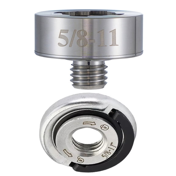 Multipurpose Angles Grinder Arbors Adapter 5/8"-11 Threaded Shafts with Locking Nut For X Lock Secure Attachments
