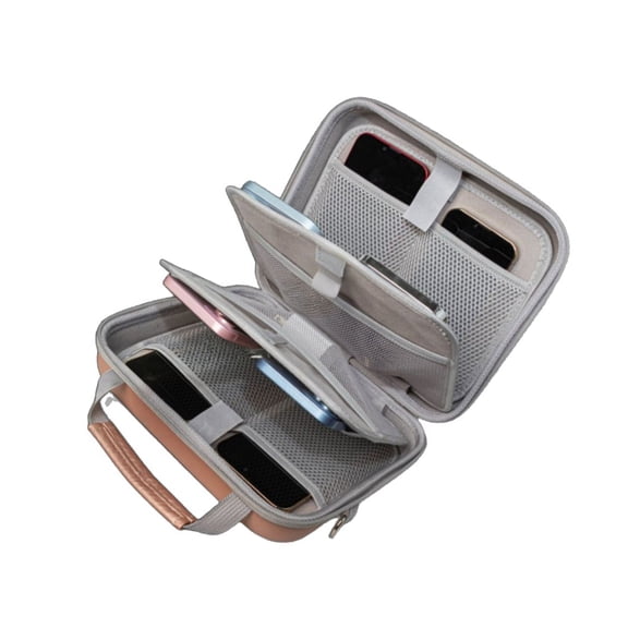 Multipurpose Anti Scratch Phone Holder Storage Pouches For 8 Smartphones Ideal For Studio Broadcasting Carrying Case