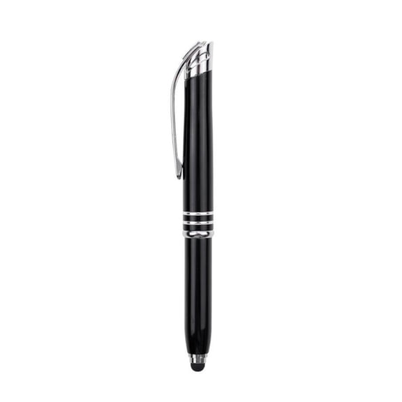 Multipurpose Ballpoint Pen Combining LED Light Source & Touch Styluses Perfect For Meeting And Classroom Lectures