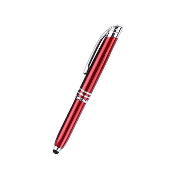 Multipurpose Ballpoint Pen Combining LED Light Source & Touch Styluses Perfect For Meeting And Classroom Lectures