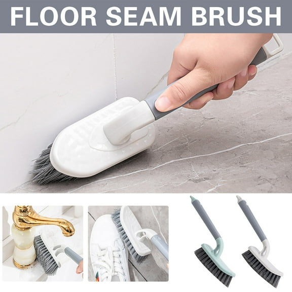 Multipurpose Bathroom Cleaning Brush Set - Tile, Floor, Window, Corner & Household Cleaning Tool - Soft Bristles for Gaps, Cracks & Crevices - Kitchen, Bedroom & Bathroom Use - 1 Brush