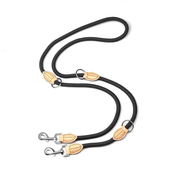 Multipurpose Big Dog Double Leash Generation Medium Adjustable And Nylon Luxury Hands Free Leash For 2 Dogs