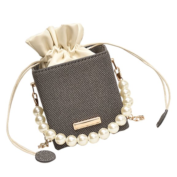Multipurpose Black Bucket Shoulder Bag Comfortable Carry Crossbody Purse Party Evening Bags For Everyday Use