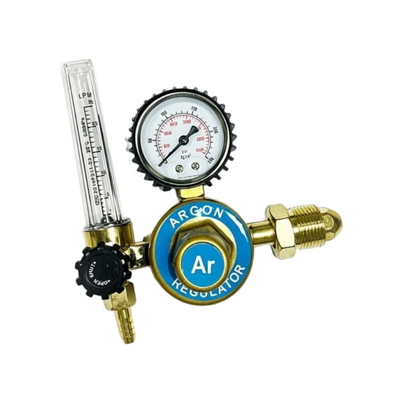 Multipurpose Brass Gas Flows Meter With Pressure Gauges For Argon Welding 0~25 L Min Adjustable Flows Rate