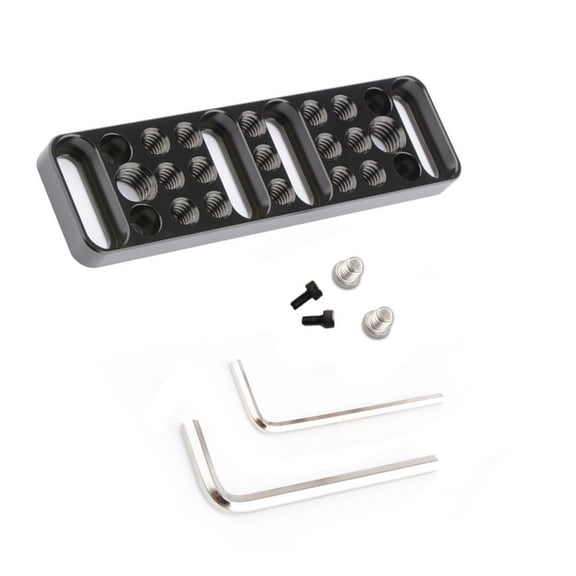 Multipurpose Camera Mounting Plate Easy Installtion with Standard 1/4-20 3/8-16 Thread Hole for DSLR Cage Accessories