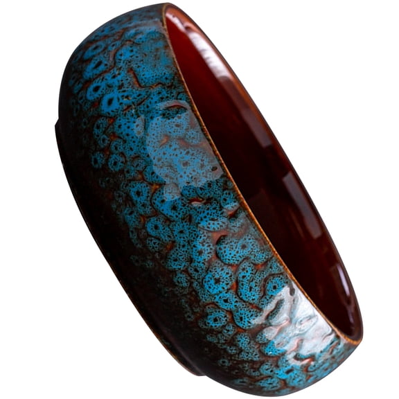 Multipurpose Ceramic Bowl Planter Container for Plant and Fish Designed to Retain Moisture and Enhances Plant Growth