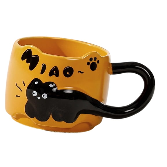 Multipurpose Ceramic Mugs for Coffee Milk Breakfast Size 9cm Height 14.5cm Length Microwave Oven Safe Heat Resistant