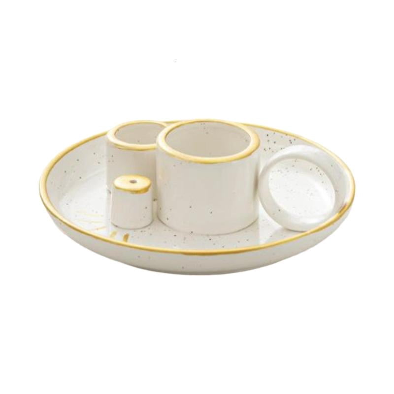 Multipurpose Ceramics Holders for Incenses Stick Candle Santo Wood Burners Set