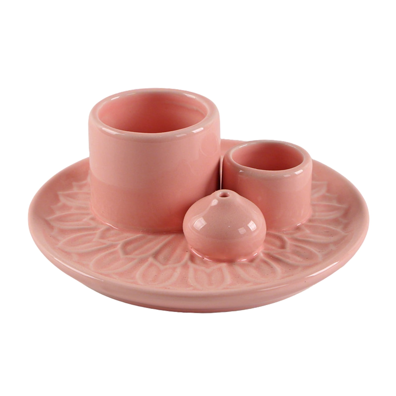 Multipurpose Ceramics Incenses Burners Holders for Santo Incenses Cones and Sages with Ashes Collector Tray