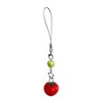 thumbnail image 1 of Multipurpose Charm Tomato with Green Leaves and Girl Figures Keyring Fashion Accessory for Trendy Women Ladies, 1 of 9