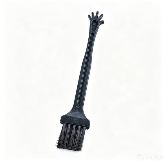Multipurpose Cleaning Brush Long Handle Hand Shaped Stiff Bristle Heavy Duty Scrub Brush for Car Tire Kitchen Bathroom Tile Stain Removal
