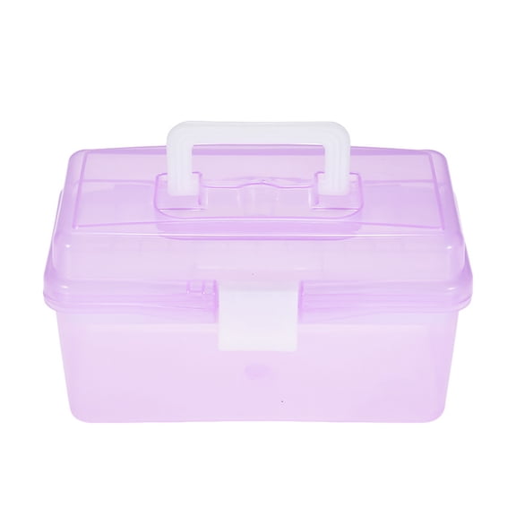 Multipurpose Clear Art Storage Box - Portable Case for Watercolor and Oil Painting Supplies, Ideal for Artists and Students