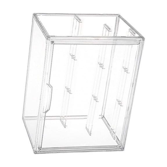 Multipurpose Clear Storage Box For Collectibles Display Dust Resistant Sealed Design Stackable Shelf Organizers Home Use