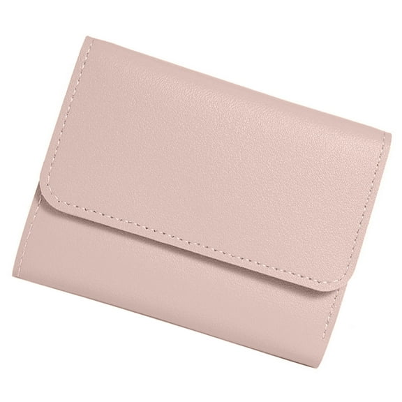 Multipurpose Compact Ladies Slim Short Wallet Soft PU Leather Mini Small Purse with Multi Card Slots for Everyday Use