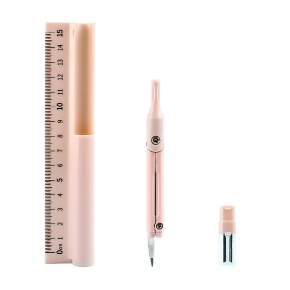 Multipurpose Compasses Drawing Ruler Pencil For Precisions Sketching, 3 In 1 Multifunctional Compasses Ruler and Pencil