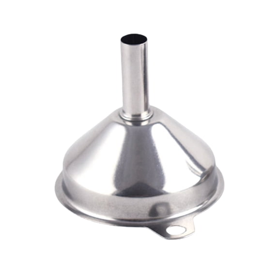 Multipurpose Conical Shape Stainless Steel Funnel with Hole Liquids Transferring Dispenser Kitchen Supplies
