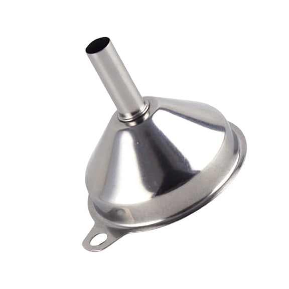 Multipurpose Conical Shape Stainless Steel Funnel with Hole Liquids Transferring Dispenser Kitchen Supplies