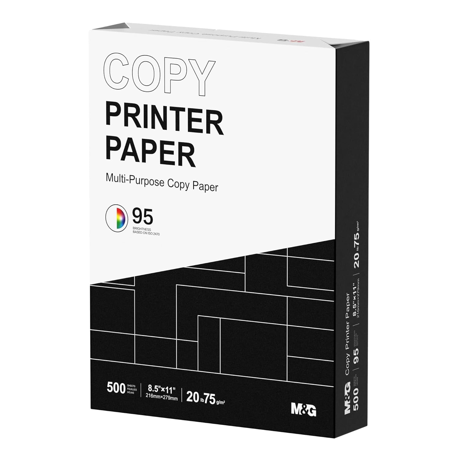 Prinmt Paper Multipurpose Copy Printer Paper, 8.5 x 11, 20lb, 1 Ream (500 Sheets ...