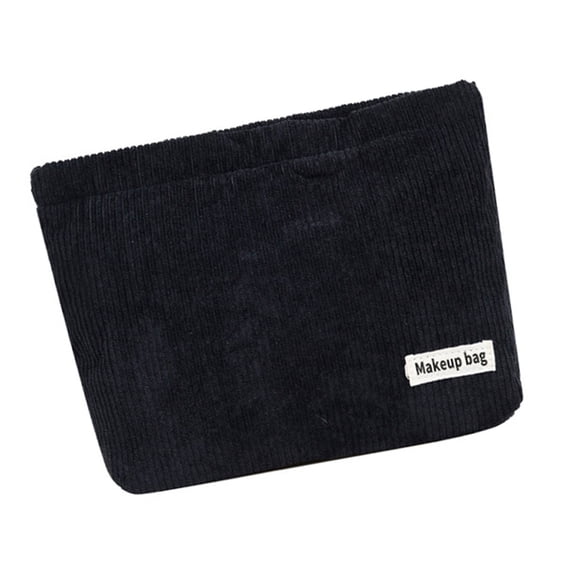 Multipurpose Corduroy Makeup Cosmetic Bag for Travel and Home Organization Purse