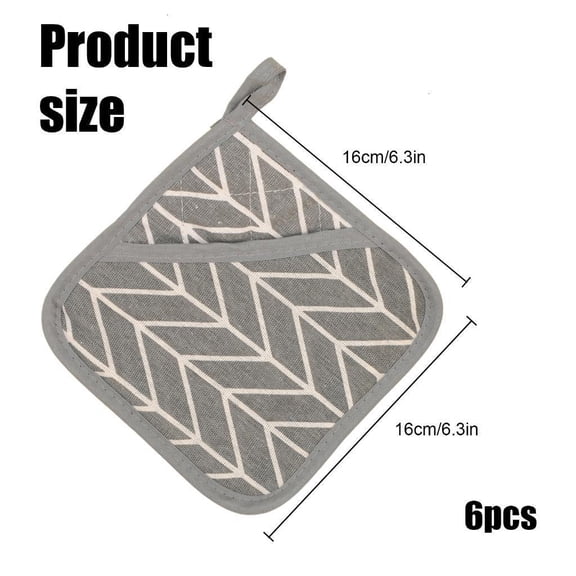 Multipurpose Cotton Coasters Pad Protects Countertops Sturdy Kitchens Accessory for Hot Cookware