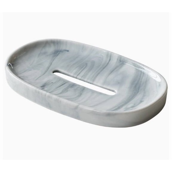 Multipurpose Countertop Tray Organizer - Soap Dish & Vanity Catch-All for Bathroom, Kitchen, and Hotel Use