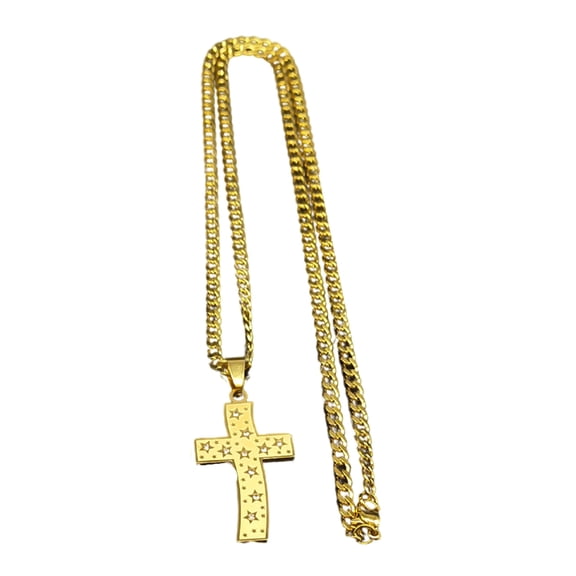 Multipurpose Crosses Necklace Crafted Adjustable Chain for All Genders