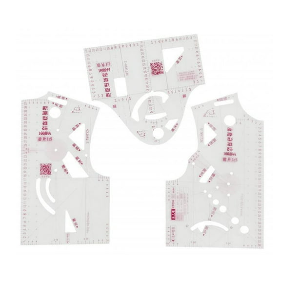 Multipurpose Curved Ruler Doll Clothing Ruler Templates Sewing Ruler Clothing Pattern Making Measuring Tool Tailor Ruler