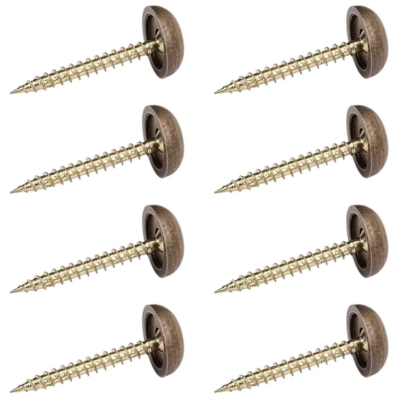 Multipurpose Decorative Screw Set for Glass Mounting And Furniture Repair Corrosions Resisent Brass Materials Included
