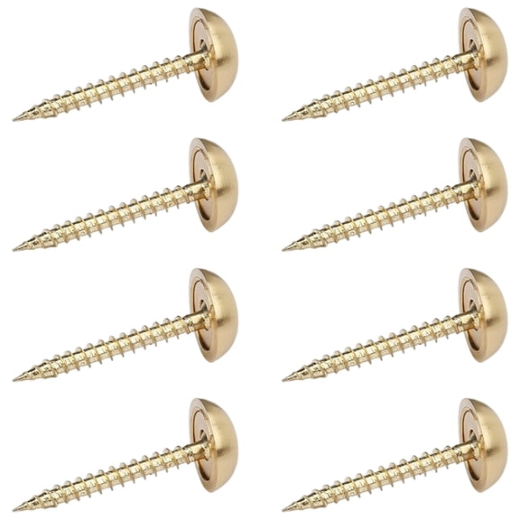 Multipurpose Decorative Screw Set for Glass Mounting And Furniture Repair Corrosions Resisent Brass Materials Included