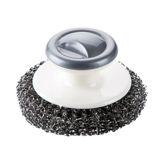 Multipurpose Dish Brush With Handle, Steel Wool Bristles For Sink Pots Pans, Heavy Duty Scrubbing Power Kitchen Cleaning Tool