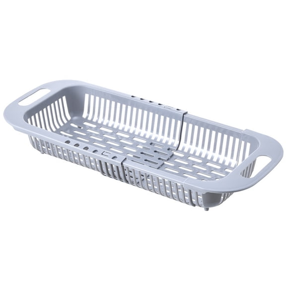Multipurpose Dish Drainers Telescopic Drain Basket Expandable Dish Drying Rack Over Sink Organizers