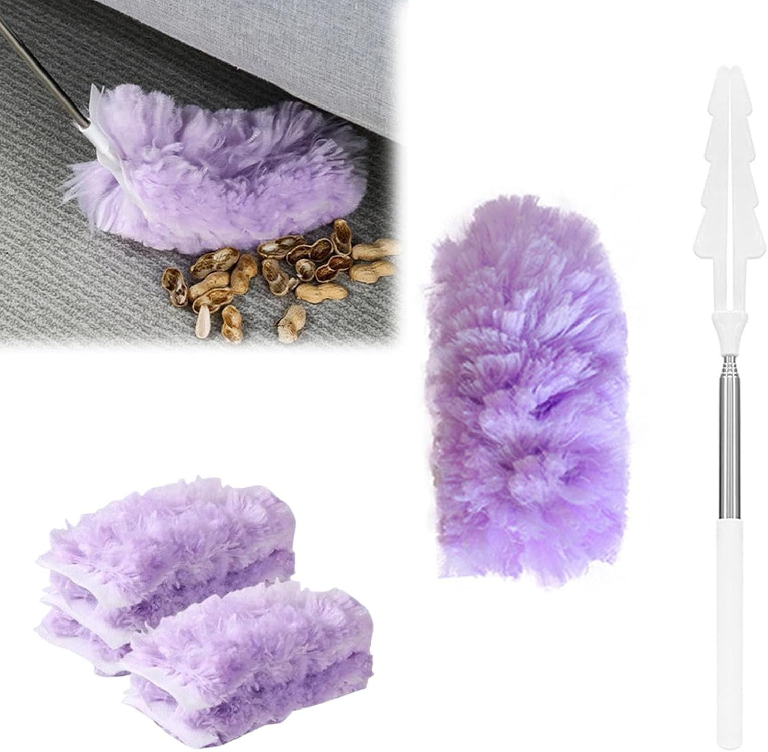Multipurpose Disposable Bendable Duster with Extendable Pole, Multi ...